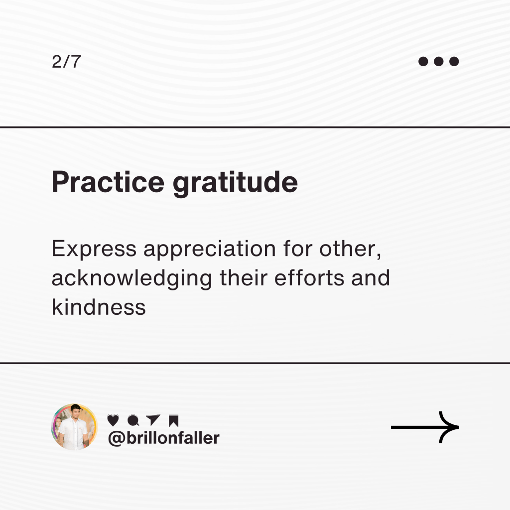 Expressing gratitude is a practice that benefits both the giver and the receiver.