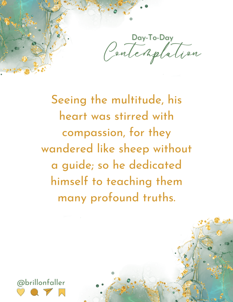 Day-to-Day Contemplation July 21, 2024